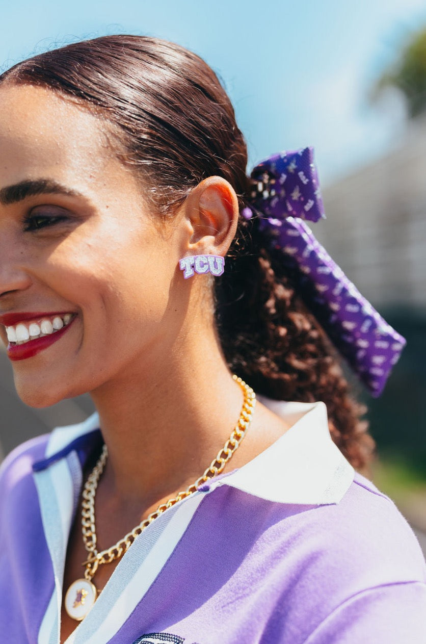 TCU Arch Logo Studs