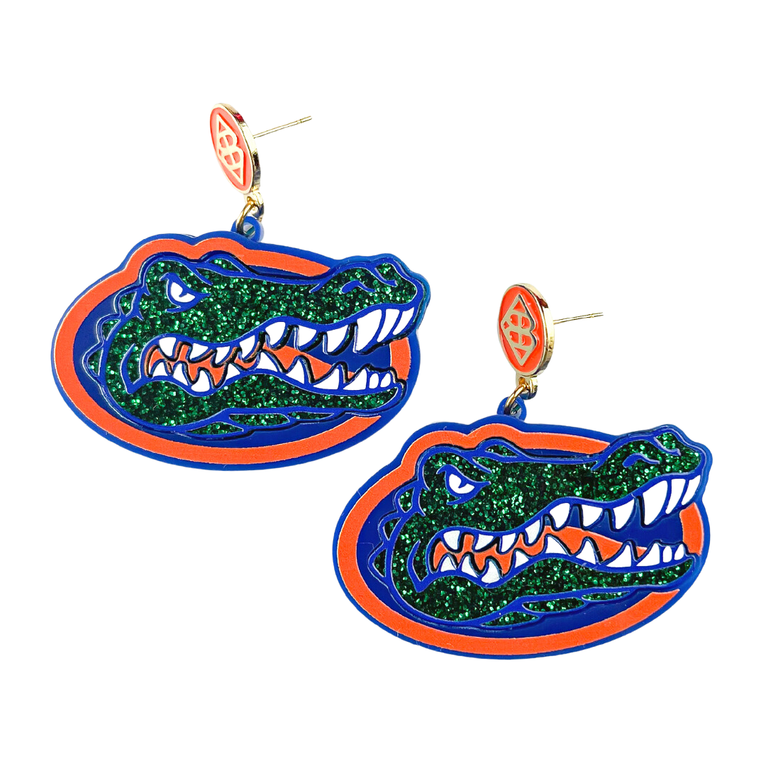 Florida Gator Logo Earrings