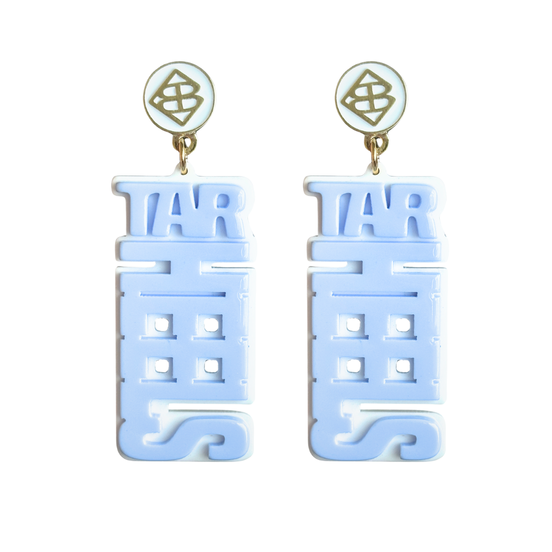 North Carolina Blue TAR HEELS Earrings