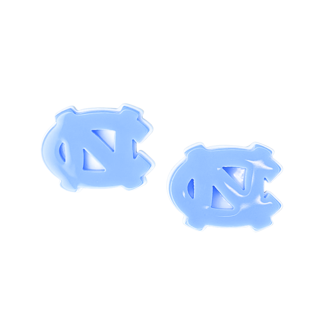 North Carolina Blue Logo Stud Earrings