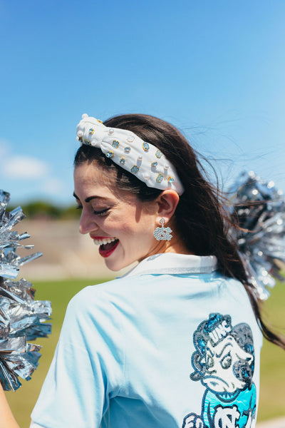 North Carolina White Logo Headband