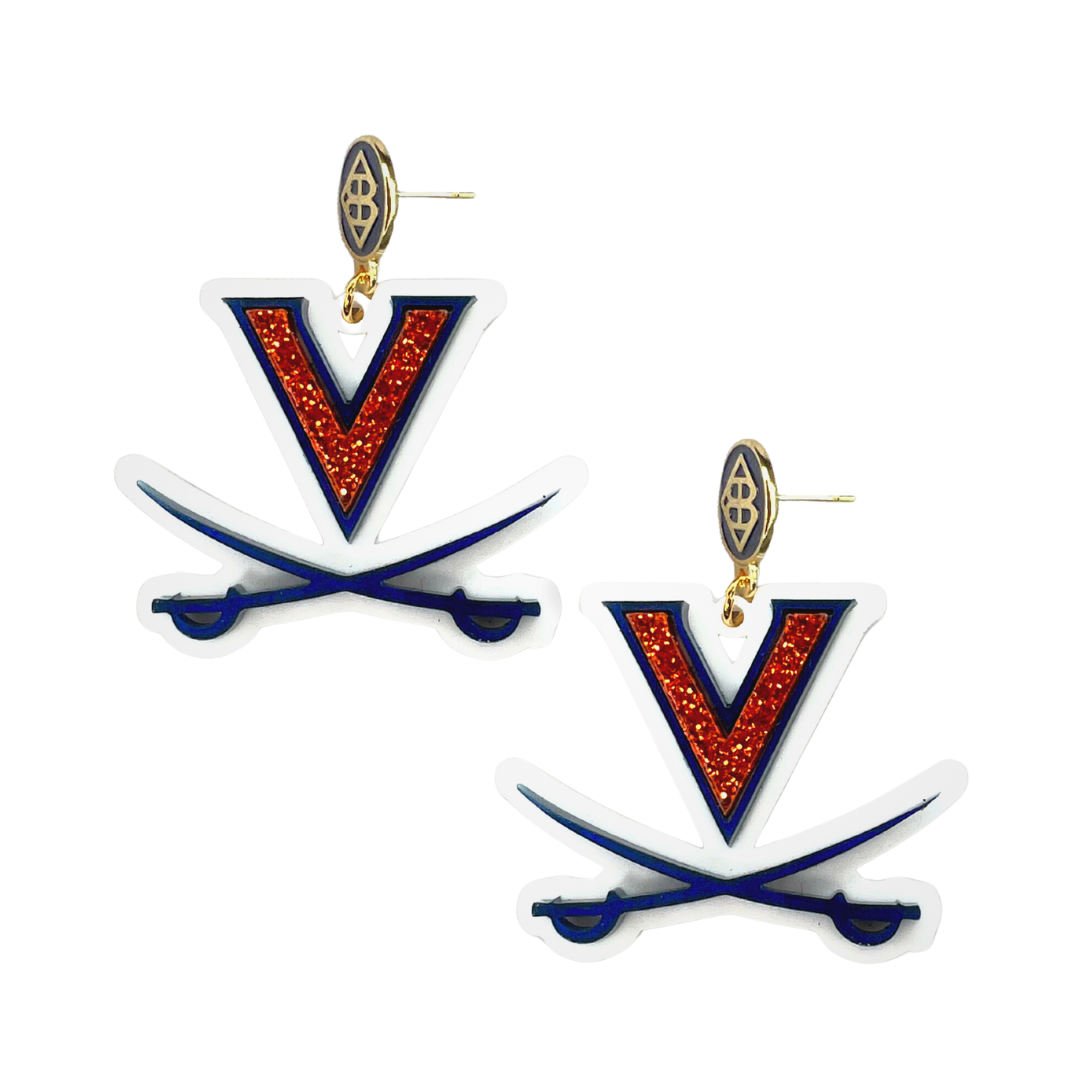 Virginia Logo Earrings