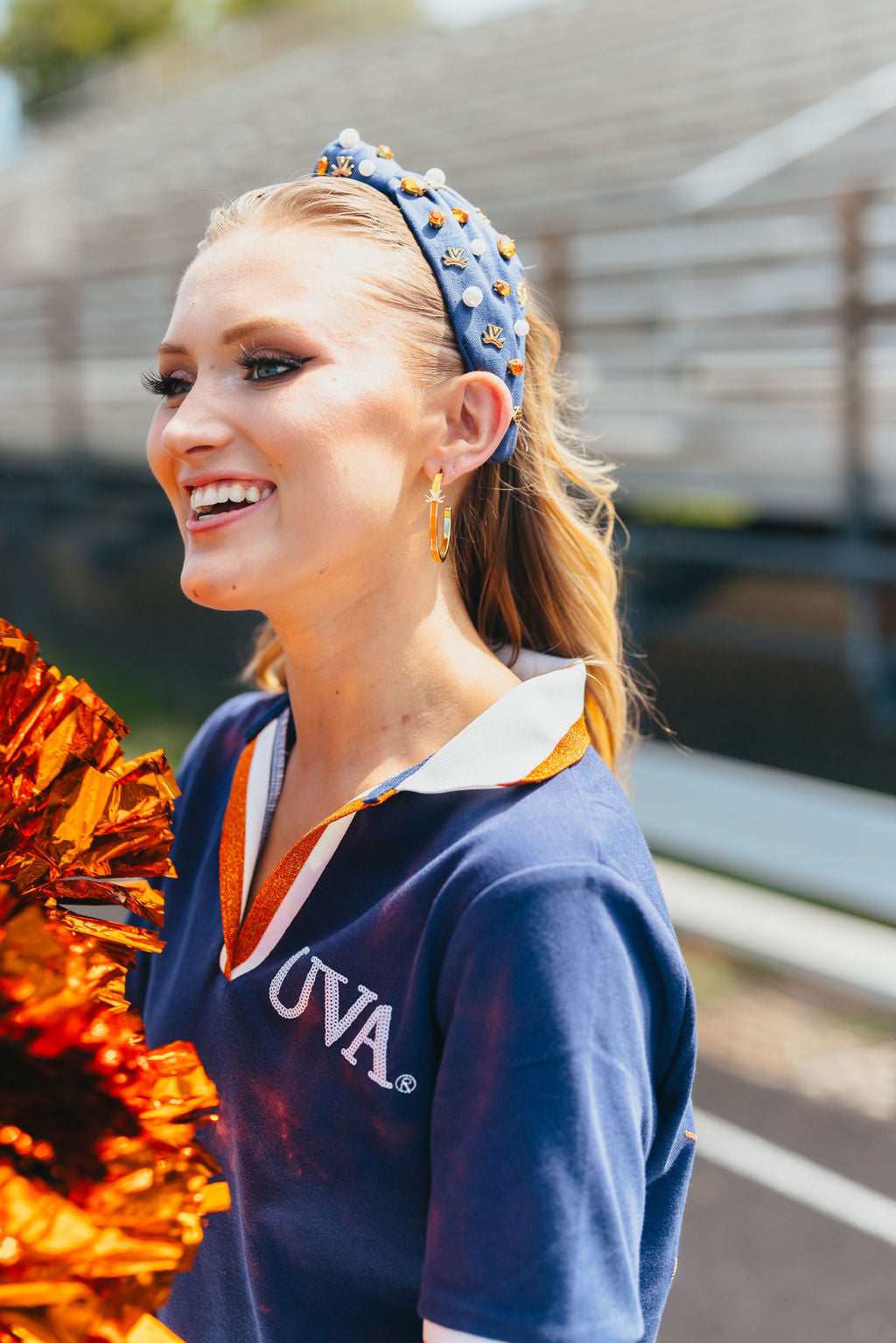 Virginia Logo Hoop Earrings