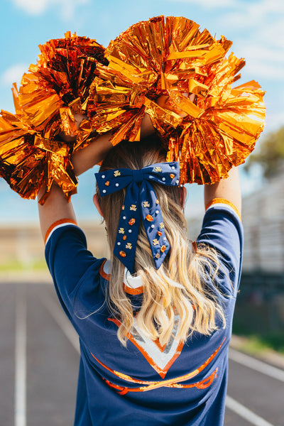 Virginia Navy Bow Barrette