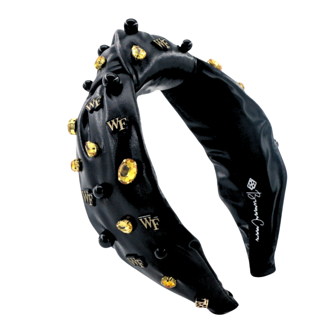 Wake Forest Black Logo Headband