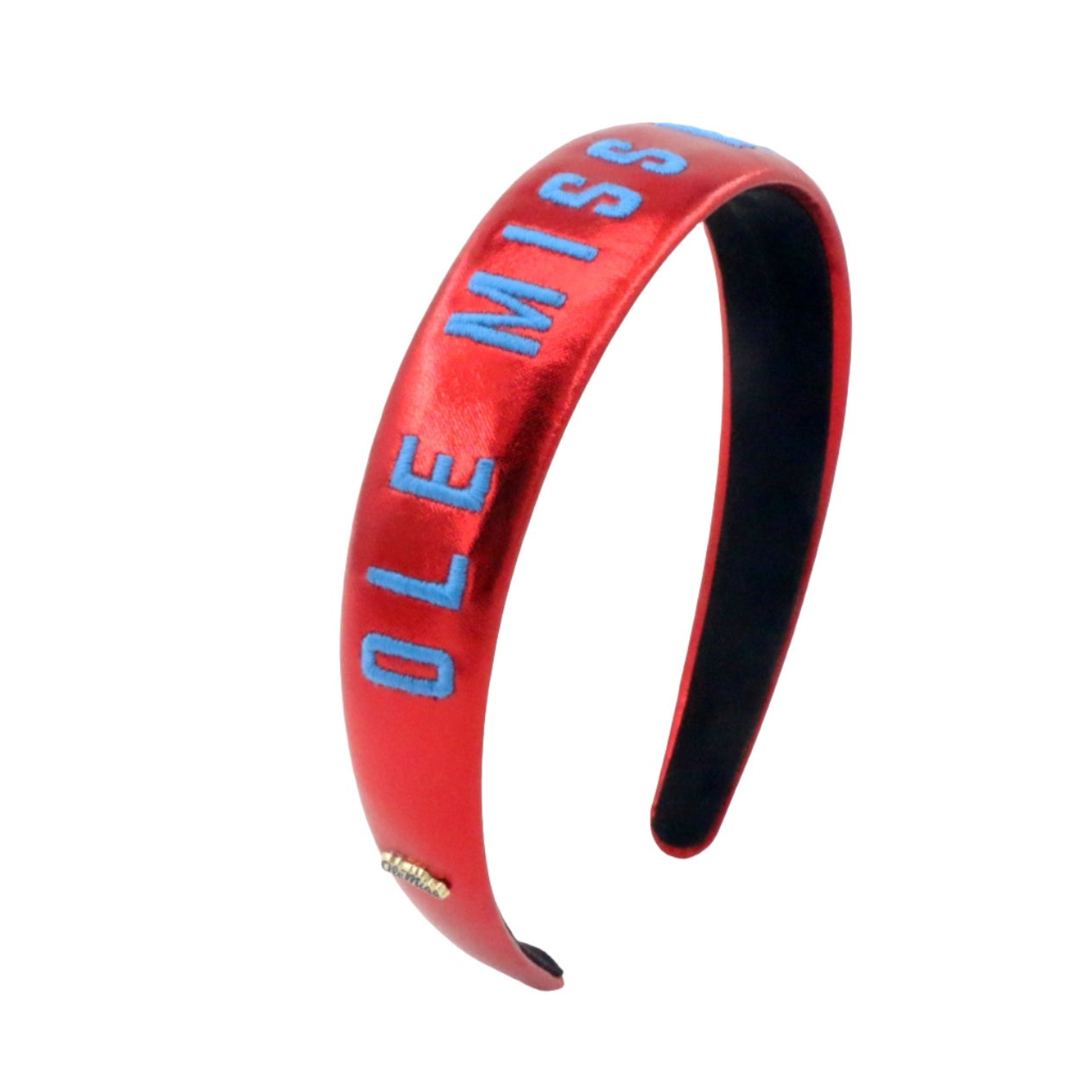 Ole Miss Red Thin Embroidered Headband