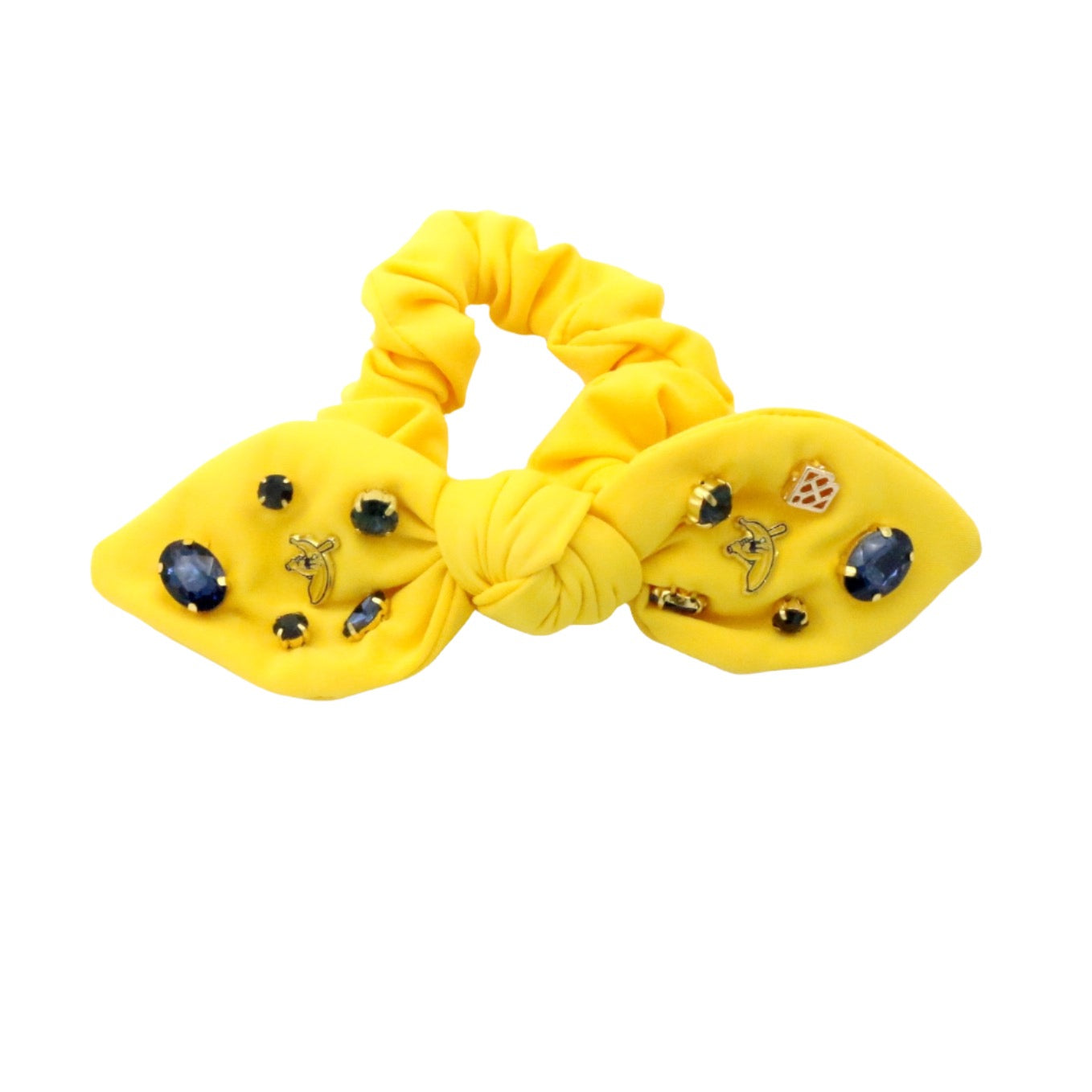 Savannah Bananas Yellow Logo Bow Scrunchie