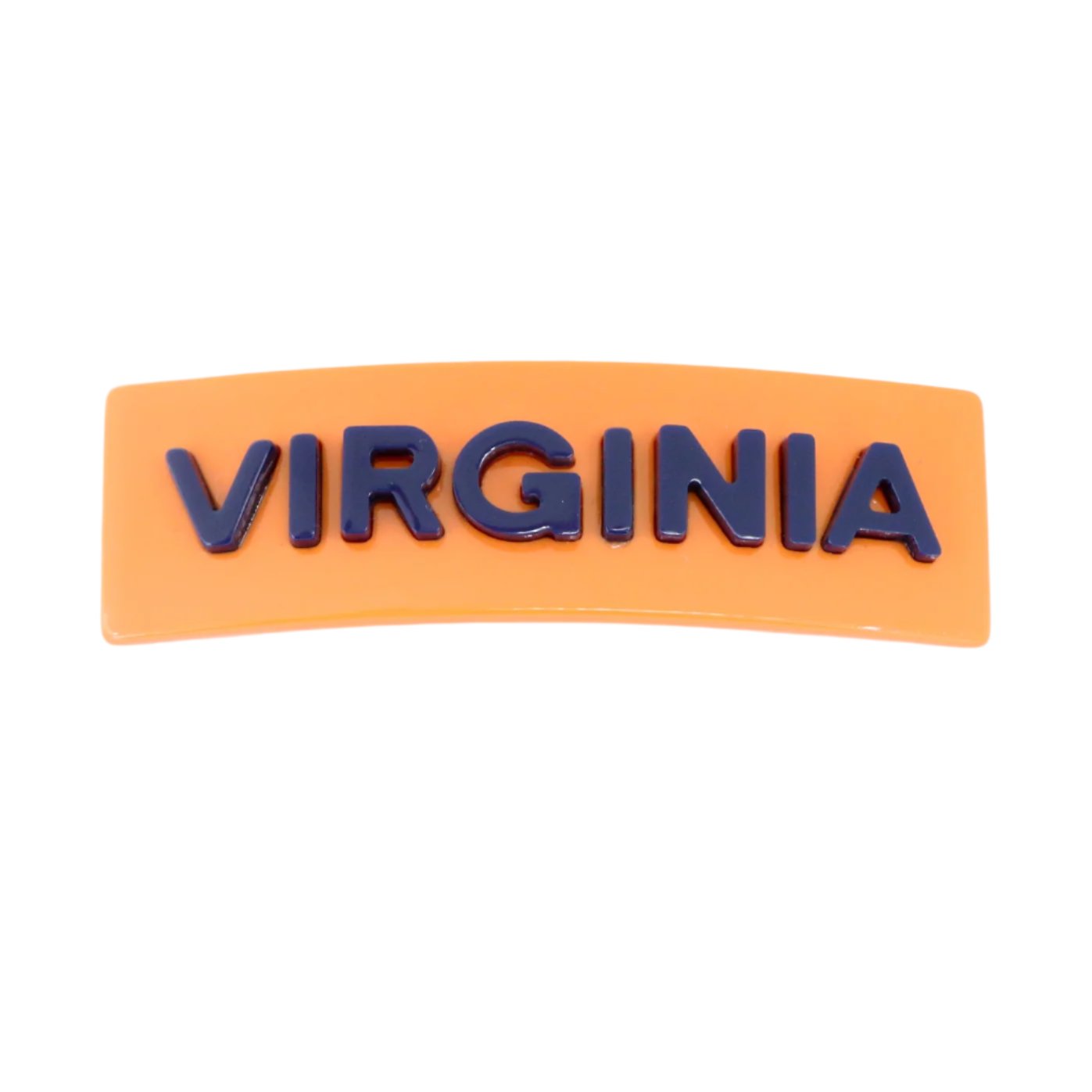 Virginia Orange VIRGINIA Rectangle Barrette Clip