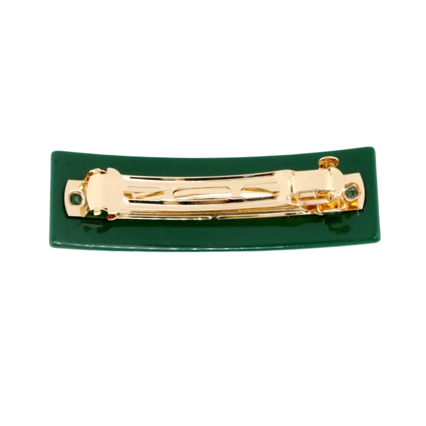 Baylor Green SIC'EM BEARS Rectangle Barrette Clip