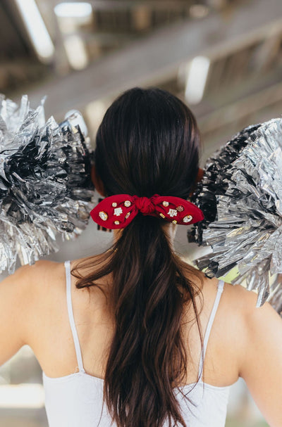 Texas A&M Maroon Logo Bow Scrunchie