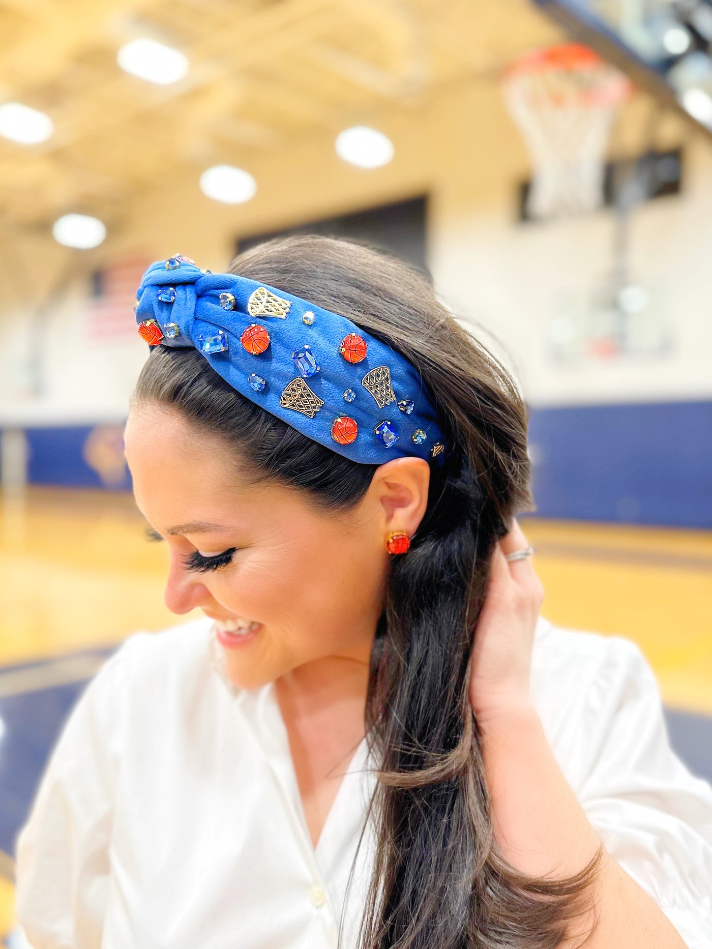 Fan Gear Basketball Headband in Blue