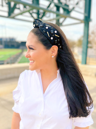 Fan Gear Baseball Headband in Black