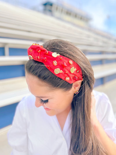 Fan Gear Football Headband in Red