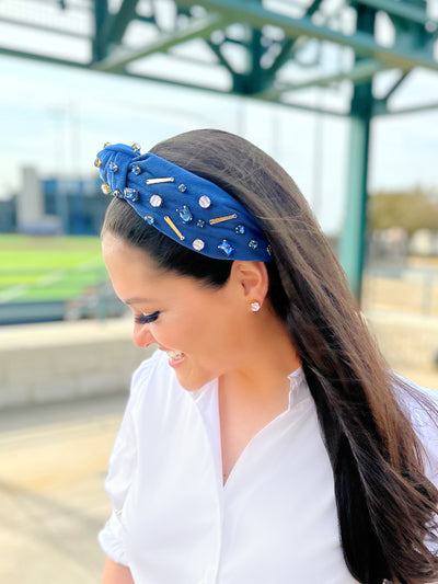 Fan Gear Baseball Headband in Blue