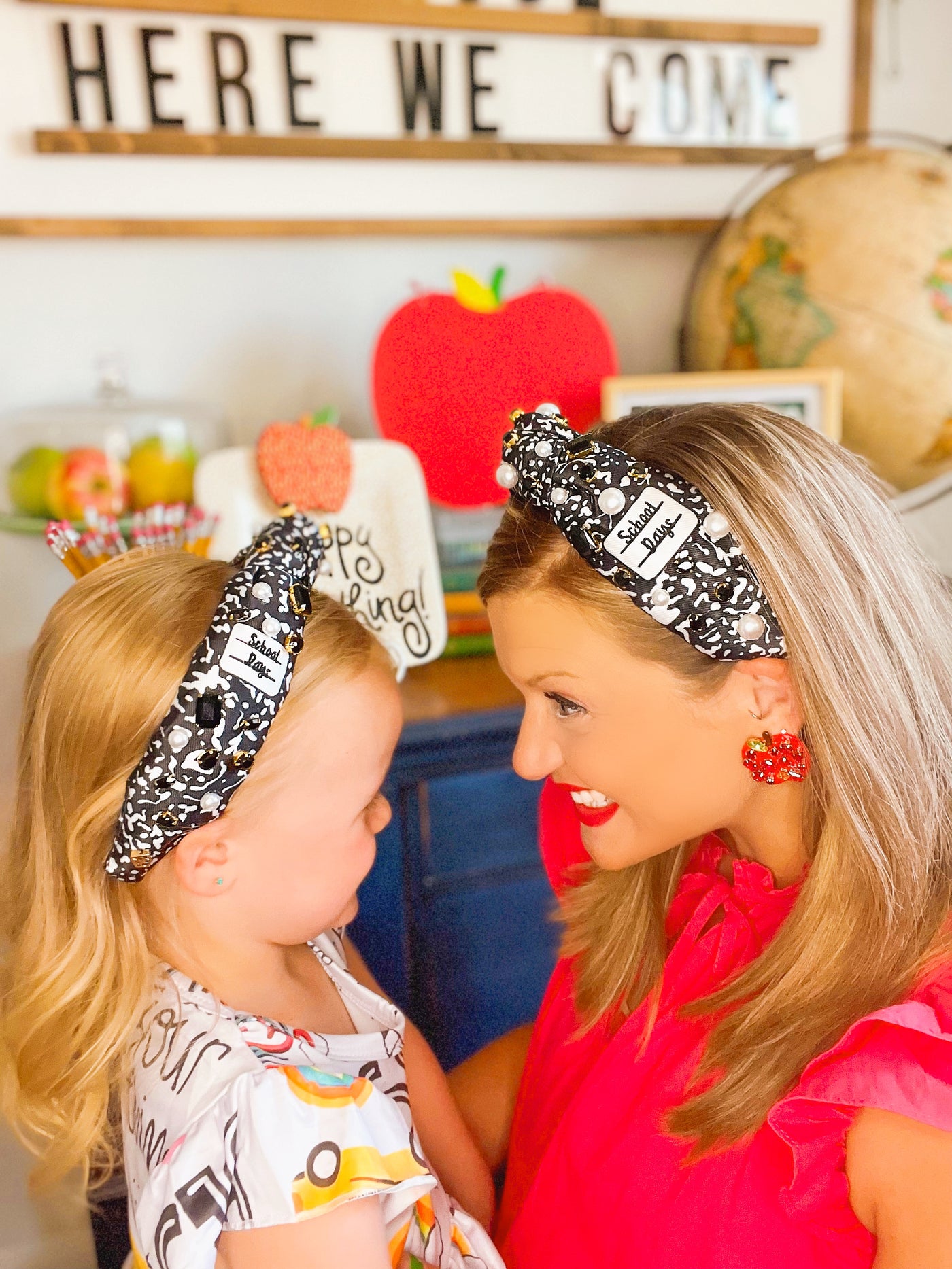 Back to School Apple Earrings