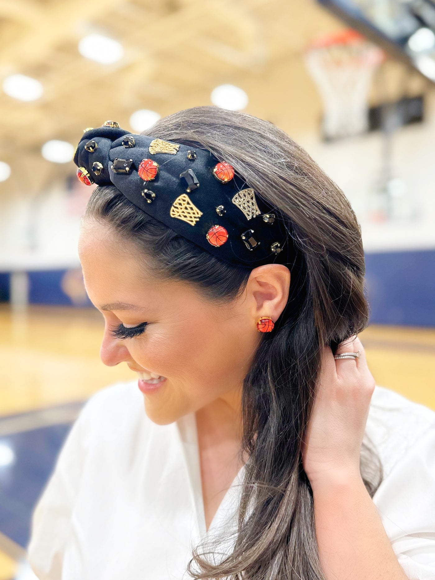 Fan Gear Basketball Headband in Black