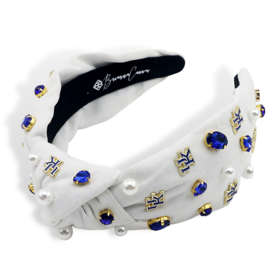 Kentucky White Logo Headband