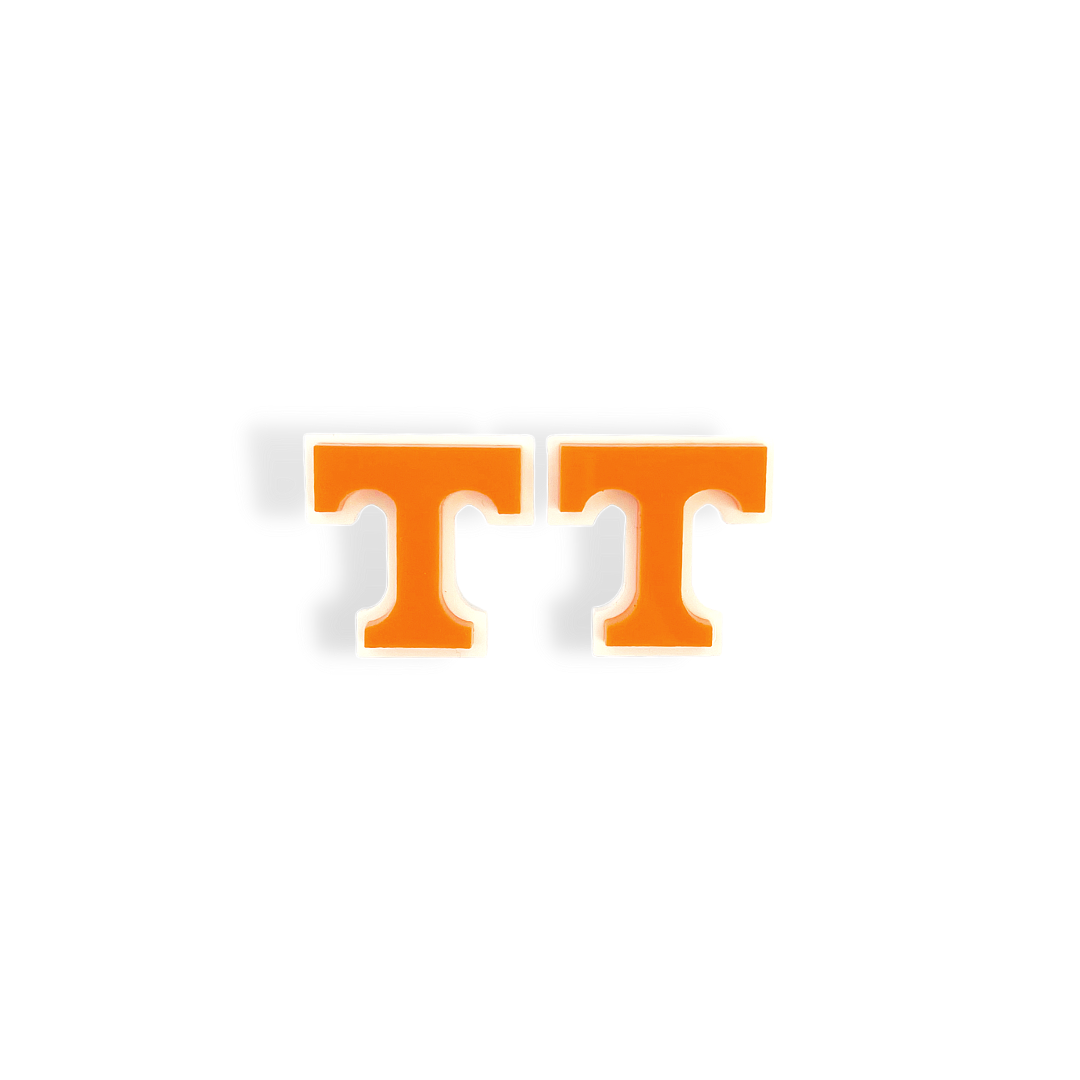 University of Tennessee Orange and White Power T Studs