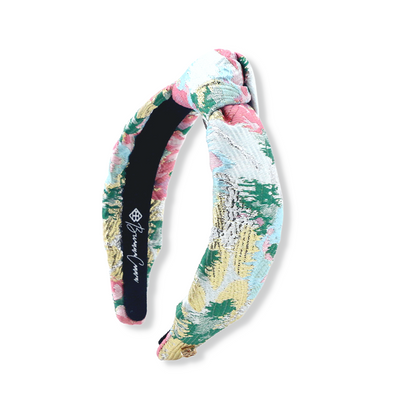 Child Size Spring Floral Brocade Headband