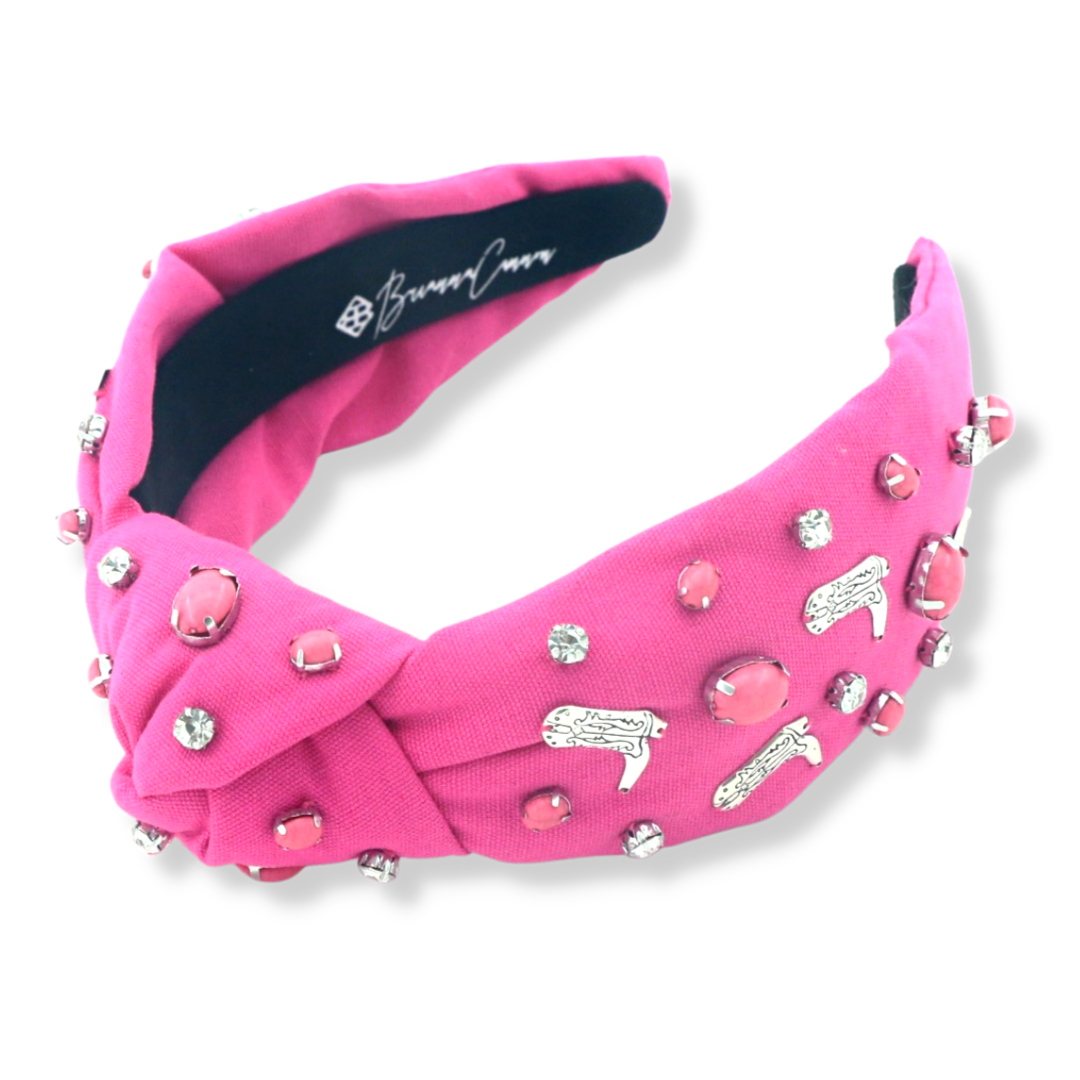 Let's Go Girls Pink Boot Headband