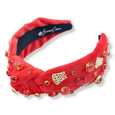 Fan Gear Basketball Headband in Red