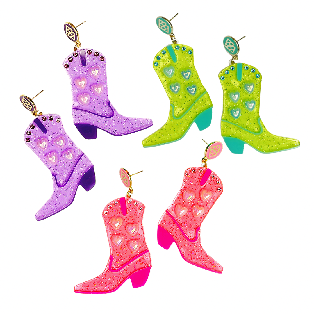 Blingy Boot Earrings