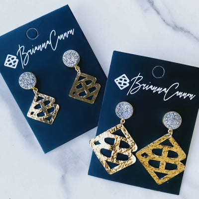 24k Gold Plated BC Logo Earrings (multiple sizes)