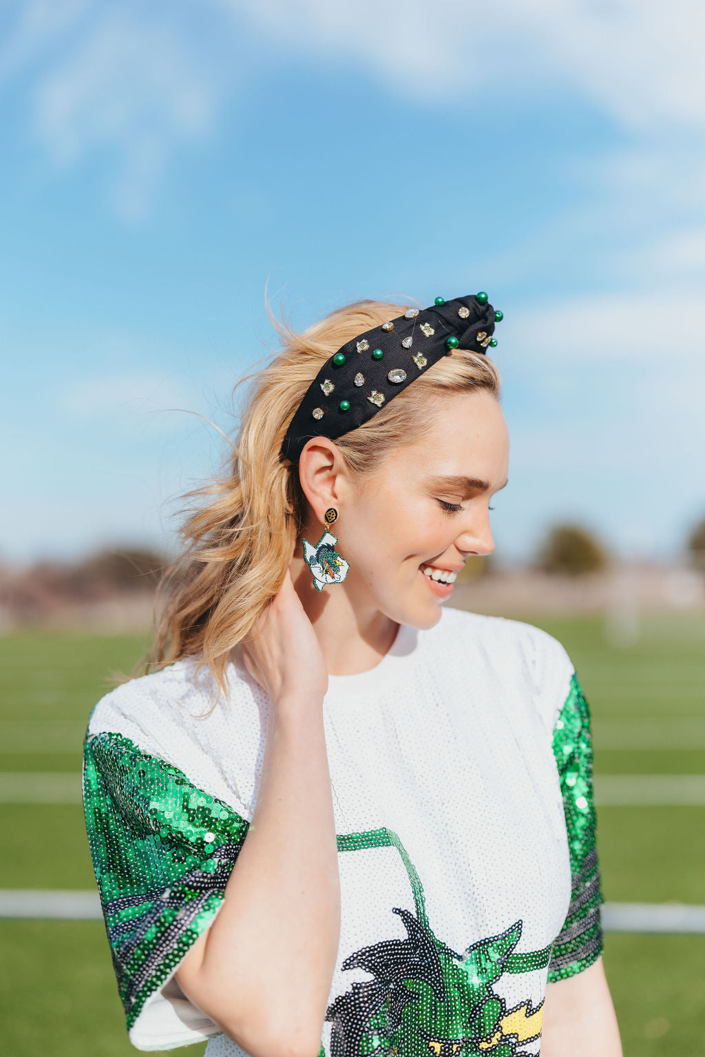 Southlake Carroll Dragon Logo Earrings