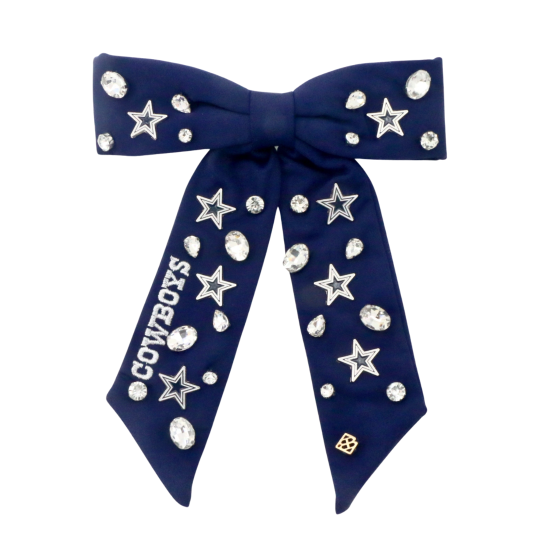 Dallas Cowboys Navy Bow Barrette