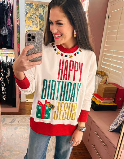 BC Happy Birthday Jesus Sweatshirt