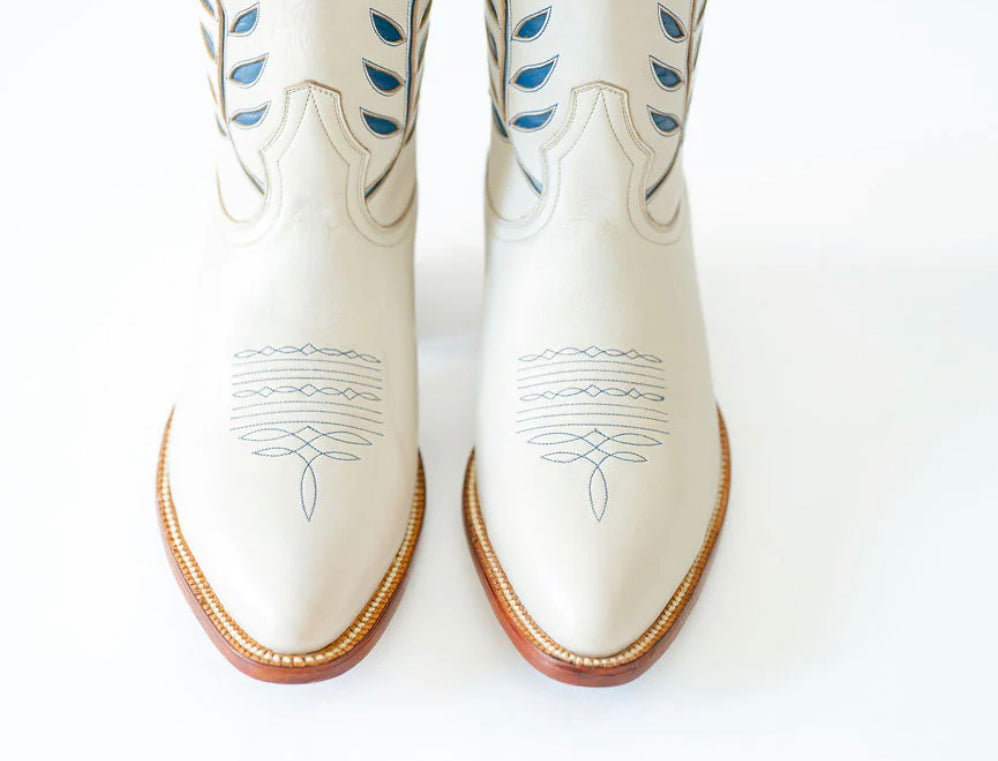 Petite Paloma Hadley Boot - Bone/Blue