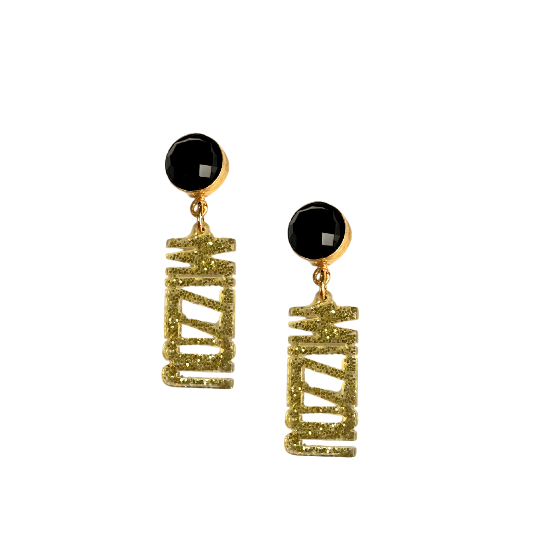 Missouri Mini Gold MIZZOU Earrings