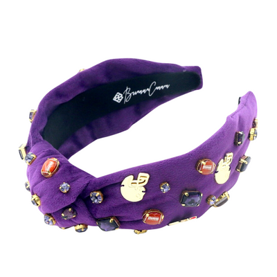 Fan Gear Football Headband in Purple