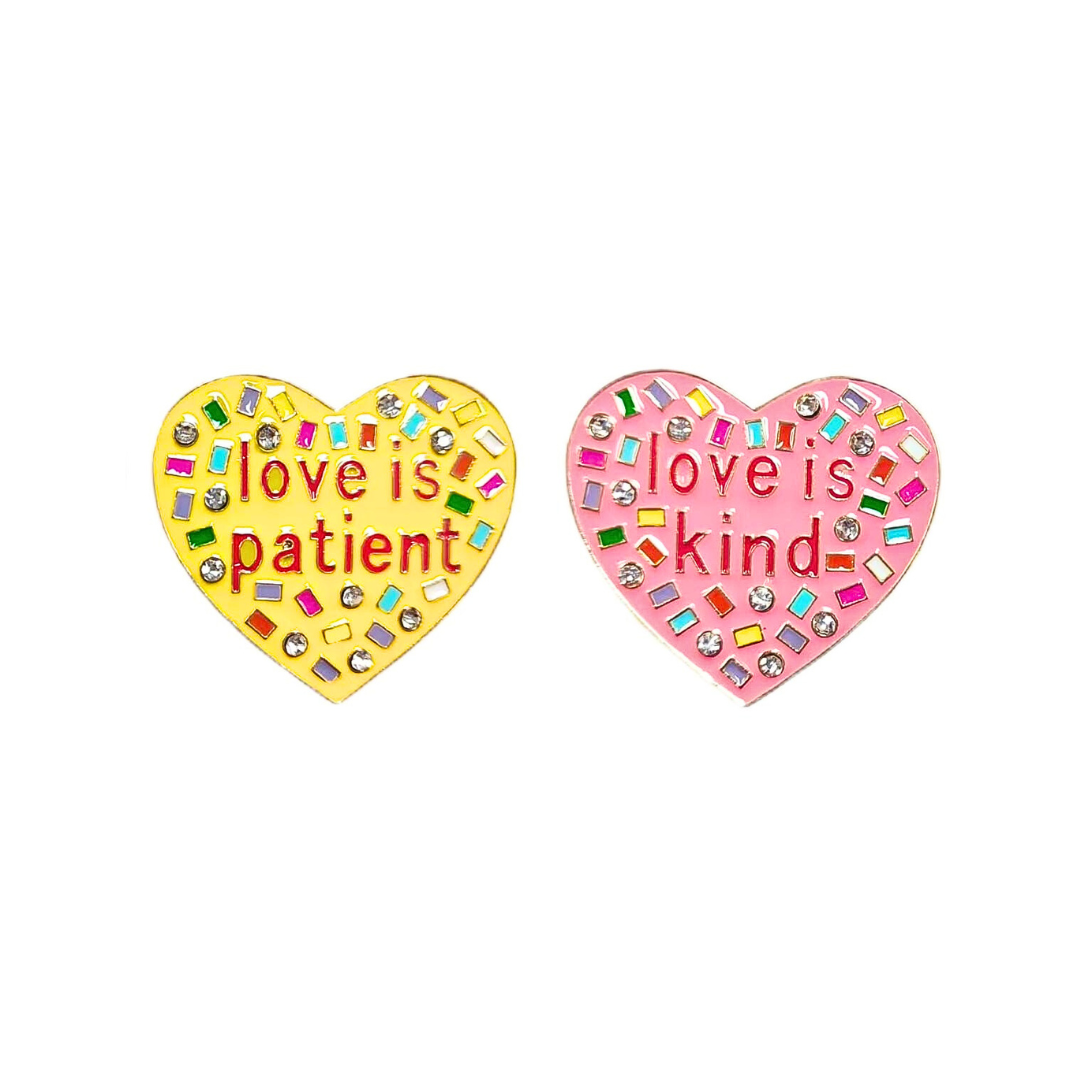 1 Corinthians Candy Heart Studs