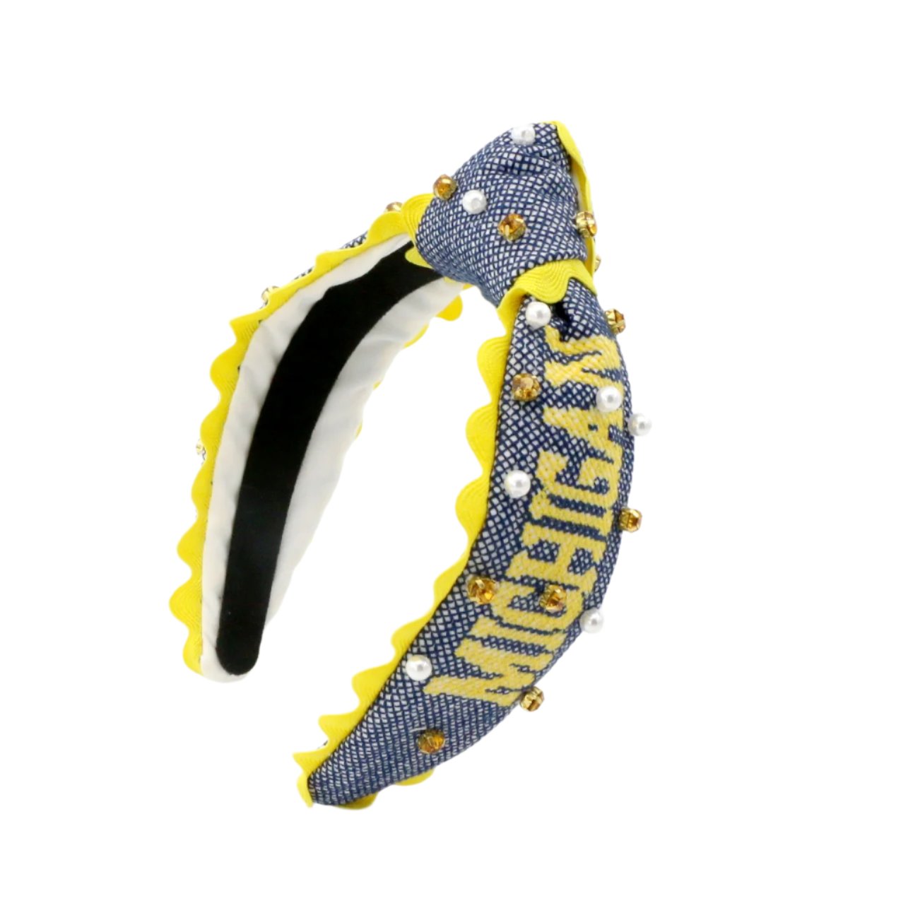 Michigan Child MICHIGAN WOLVERINES Cross Stitch Headband