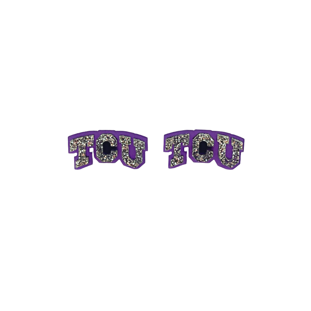 TCU Arch Logo Studs