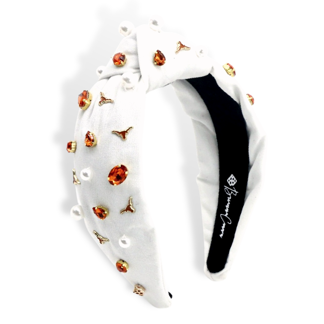 Texas White Logo Headband